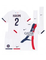 Paris Saint-Germain Achraf Hakimi #2 Venkovní dres pro děti 2024-25 Krátký Rukáv (+ trenýrky)